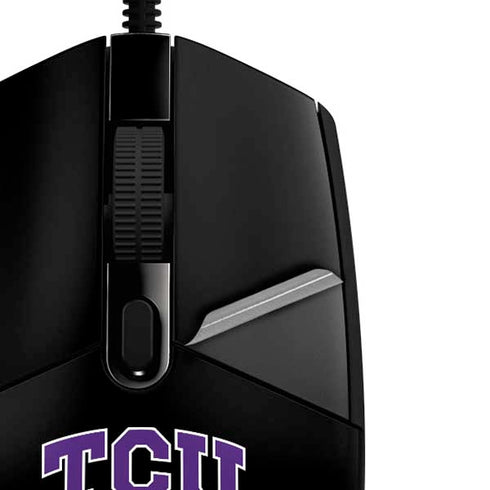 Texas Christian University TCU Horned Frogs Logo G203 Prodigy RGB Wired Gaming Mouse Skin